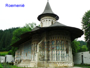 Voronet, kerk met fresco's